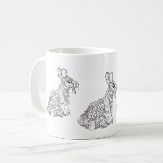 Tasse: Kaninchen Kaffeetasse (Vorderseite Links)