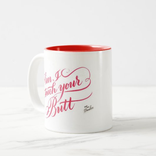 Tasse - kann i-Touch Ihr Hintern? (Vorderseite Links)