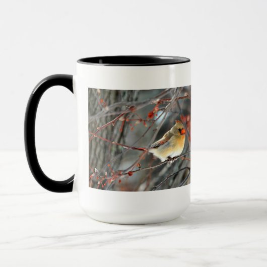 Tasse - Kardinal im Schnee (Links)