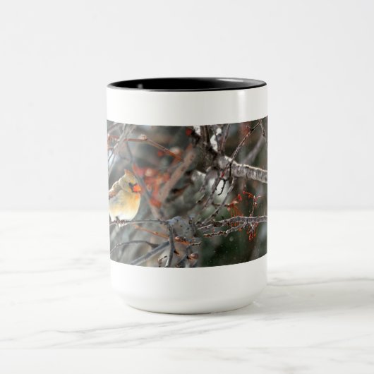 Tasse - Kardinal im Schnee (Zentrum)