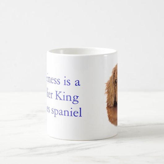 Tasse, karminroter unbekümmerter König Charles Kaffeetasse (Mittel)