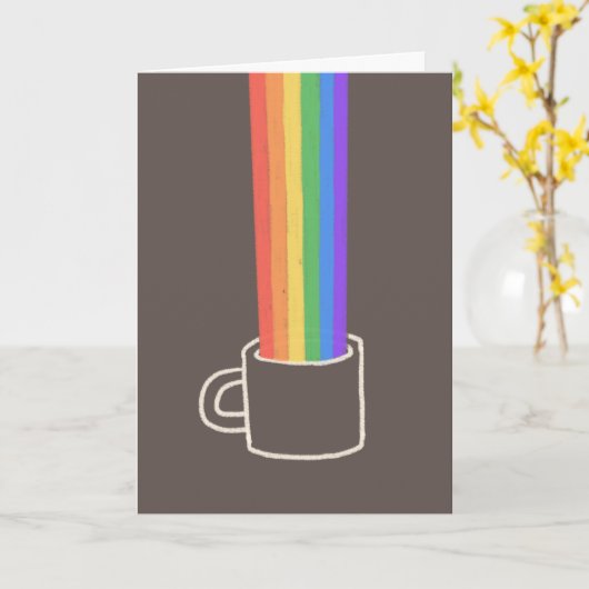 Tasse Karte (Gelbe Blume)