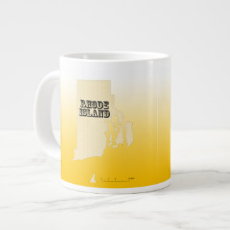 Tasse - Karte des Bundesstaates Rhode Island mit S