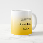 Tasse - Karte des Bundesstaates Rhode Island mit S (Vorderseite Rechts)