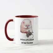 Tasse/Katze/mit Maus/fava Bohnen Tasse (Links)