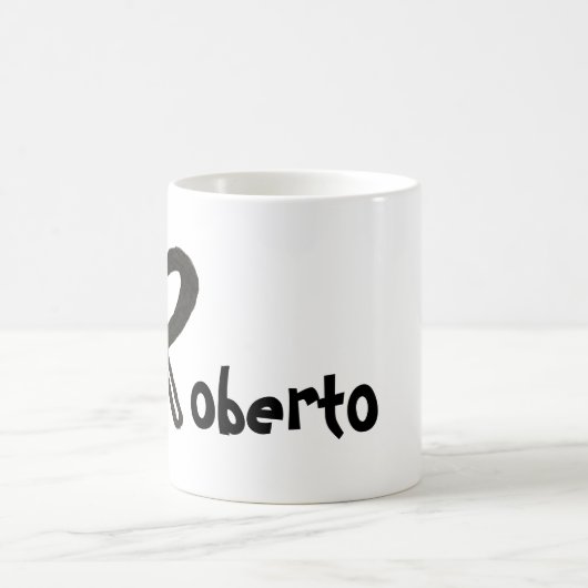 Tasse - Katzenbrief R mit Namen (Mittel)