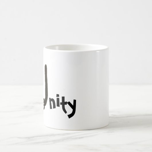Tasse - Katzenbrief U mit Name (Mittel)