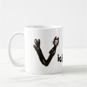 Tasse - Katzenbrief V mit Name (Links)