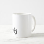 Tasse: Katzenbrief W mit Name Kaffeetasse (VorderseiteRechts)