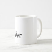 Tasse - Katzenbrief X mit Name (VorderseiteRechts)