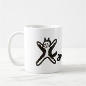 Tasse - Katzenbrief X mit Name (Links)
