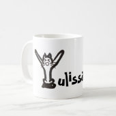 Tasse - Katzenbrief Y mit Name (Vorderseite Links)