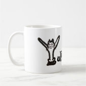 Tasse - Katzenbrief Y mit Name (Links)