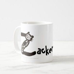 Tasse: Katzenbrief Z mit Name Kaffeetasse