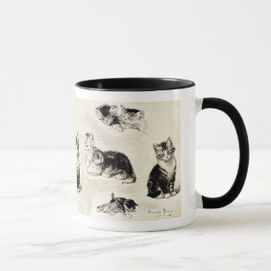 Tasse: "Katzzen beim Essen und Spielen" Tasse