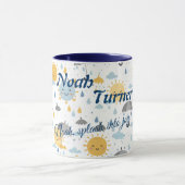 Tasse Kawaii Sun und Regen für Kinder (Zentrum)