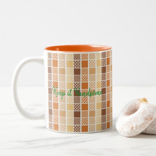 Tasse Keep it Handsome Orange (Mit Donut)