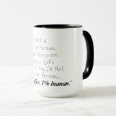 Tasse 'Keine Menschenperson' (VorderseiteRechts)