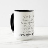 Tasse 'Keine Menschenperson' (Vorderseite Links)