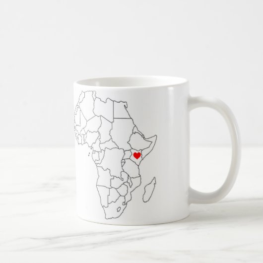 Tasse Kenias, Afrika (Rechts)