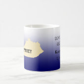 Tasse - Kentucky Staat Karte mit Stadt (Mittel)