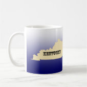 Tasse - Kentucky Staat Karte mit Stadt (Links)