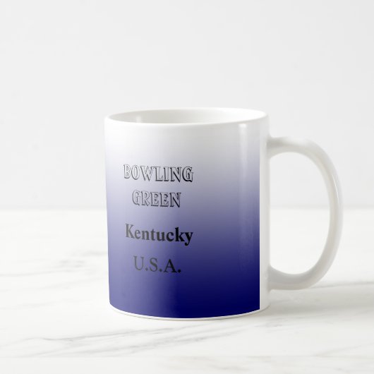 Tasse - Kentucky Staat Karte mit Stadt (Rechts)
