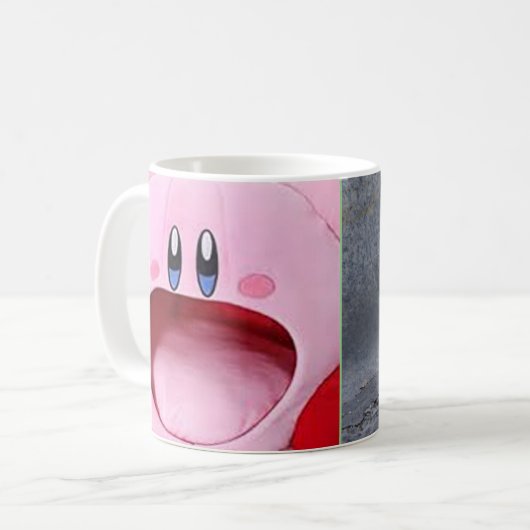Tasse Kirby mit Rat (Vorderseite Links)