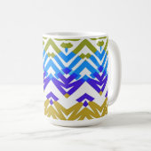 Tasse, Klassisches Zackenmotiv-Design Kaffeetasse (VorderseiteRechts)
