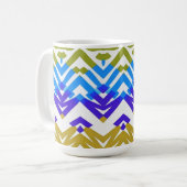 Tasse, Klassisches Zackenmotiv-Design Kaffeetasse (Vorderseite Links)