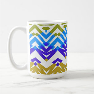 Tasse, Klassisches Zackenmotiv-Design Kaffeetasse