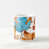 Tasse & Kleinkinder mit Ahornblättern (Mittel)