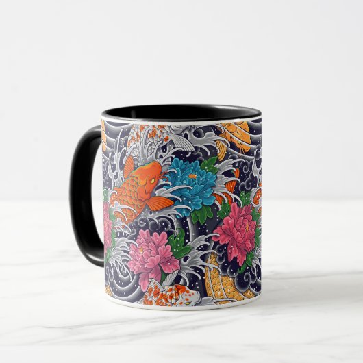 Tasse Koi Tattoo (Vorderseite Links)