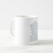 Tasse komplett mit ursprünglicher Poesie (Vorderseite Links)