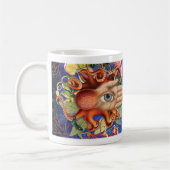 Tasse Kraken-u. Blumen-Tasse (Links)