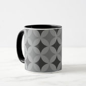 Tasse - Kreise und Diamanten in Schwarz (Vorderseite Links)