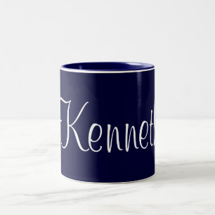 Tasse, Krug mit Namen, Kenneth, Zweifarbige Tasse