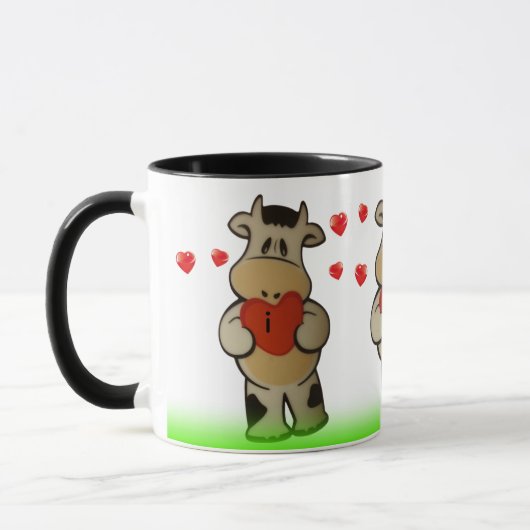 Tasse Kuh Ich liebe dich (Links)