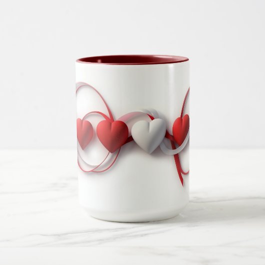 Tasse künstlerisches Herz (Zentrum)