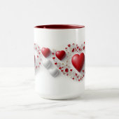 Tasse künstlerisches Herz (Zentrum)