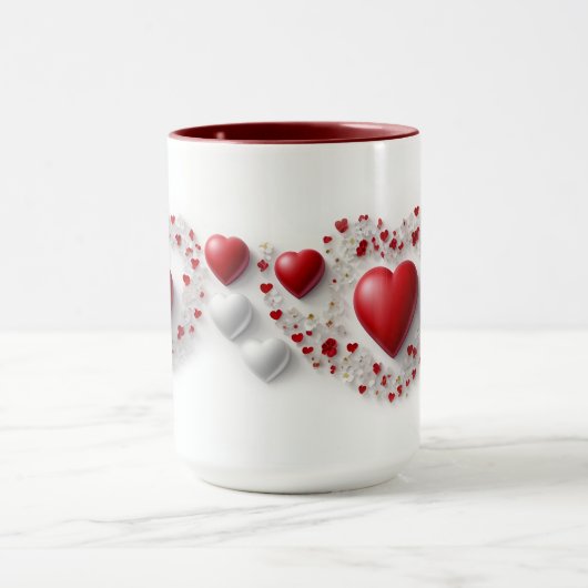 Tasse künstlerisches Herz (Zentrum)