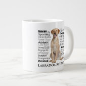 Tasse "Labrador Merkmale" (Vorderseite Rechts)