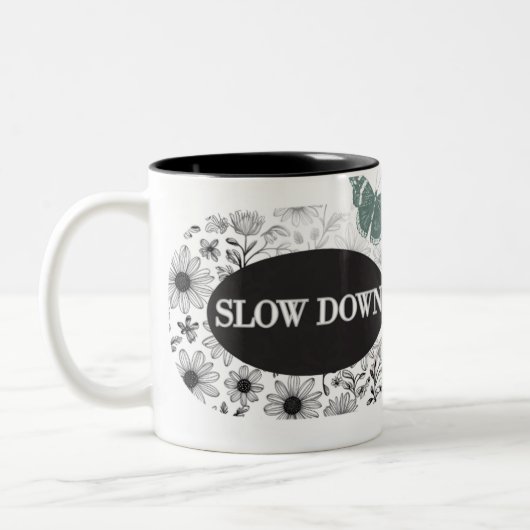 TASSE LANGSAM THEMA-TASSE FÜR KAFFEE (Links)