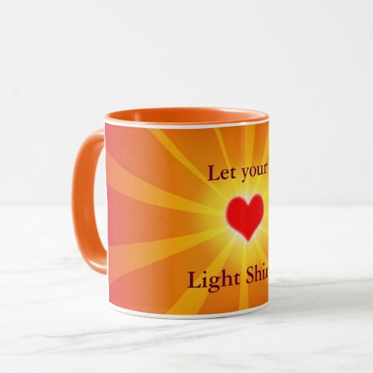 Tasse "Lass dein Lichtschacht" (Vorderseite Links)