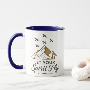 Tasse   Lass deinen Geist Fliegen   Gebirge & N