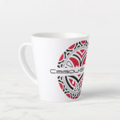 Tasse Latte Cagou-Stil (Linke Ecke)