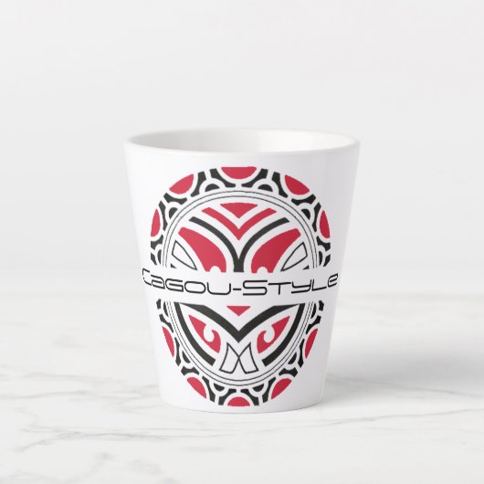 Tasse Latte Cagou-Stil (Vorderseite)