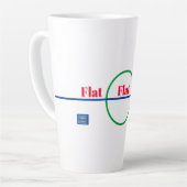 Tasse Latte (Flat Earth) RFPMDesign ©️ 2024 (Linke Ecke)