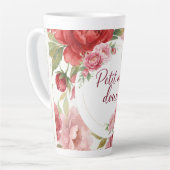 Tasse latte florale Petit mot doux (Linke Ecke)
