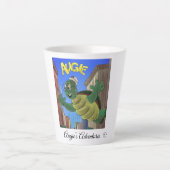Tasse Latte-fun-Foto von Augie the Turtle (Vorderseite)